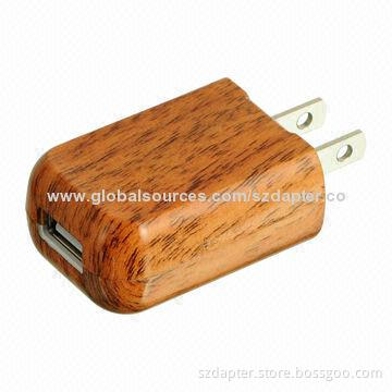 5V/1A Water Transfer Surface USB Mobile Phone Charger, 1,000mAh Capacity, 65 x 35 x 19mm Size